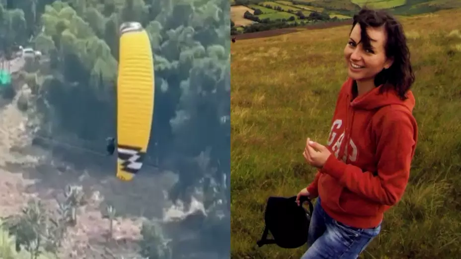 Testigos captaron en video el accidente de parapente en Colombia.
