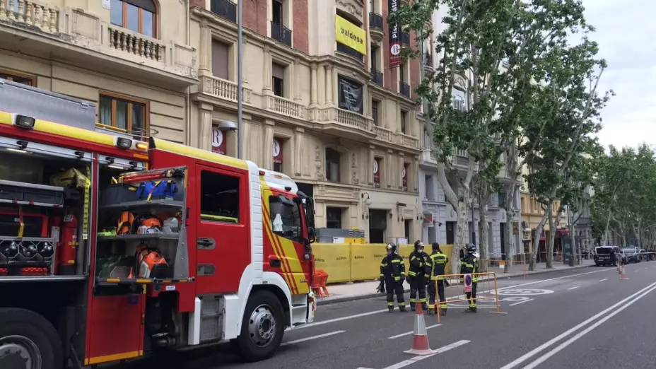 Derrumbe en Madrid, España