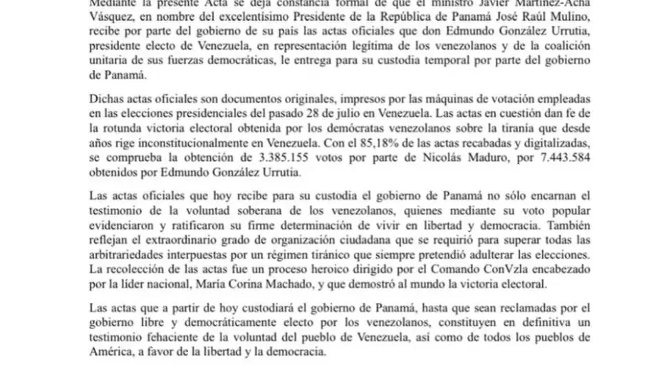Rotunda victoria de Edmundo González en Elecciones de Venezuela