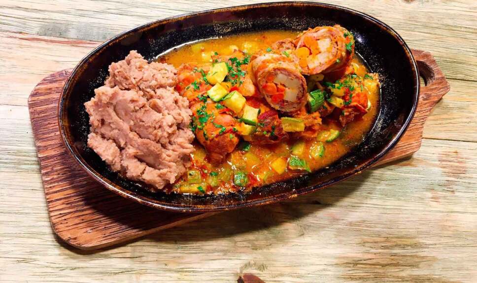 Receta Rollo de carne Cocineros Mexicanos