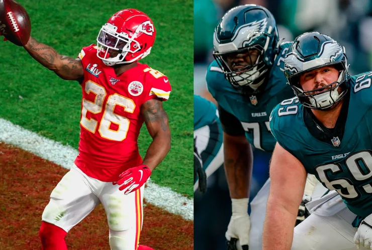 Super-Bowls Eagles vs Chiefs