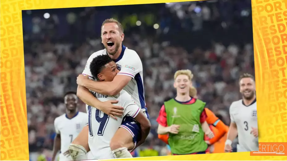 Inglaterra festeja pase a la final de la Eurocopa 2024.