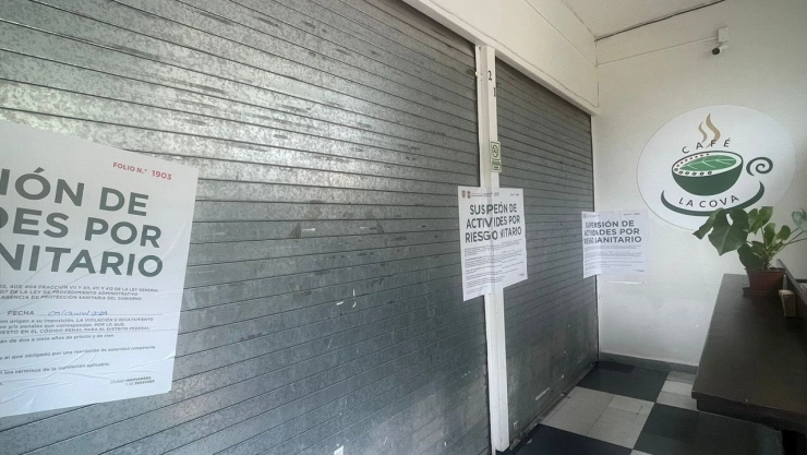 El establecimiento fue suspendido.