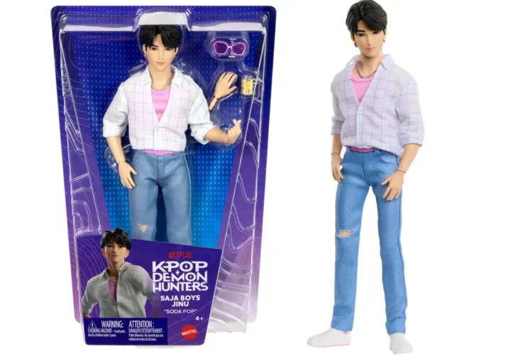 Muñeco tipo Ken de Jinu de los Saja Boys de Kpop Demon Hunters