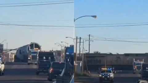 Tráiler intenta ganarle al paso del tren y termina embestido en Pecos, Texas un impactante accidente que deja dudas sobre posibles heridos..png