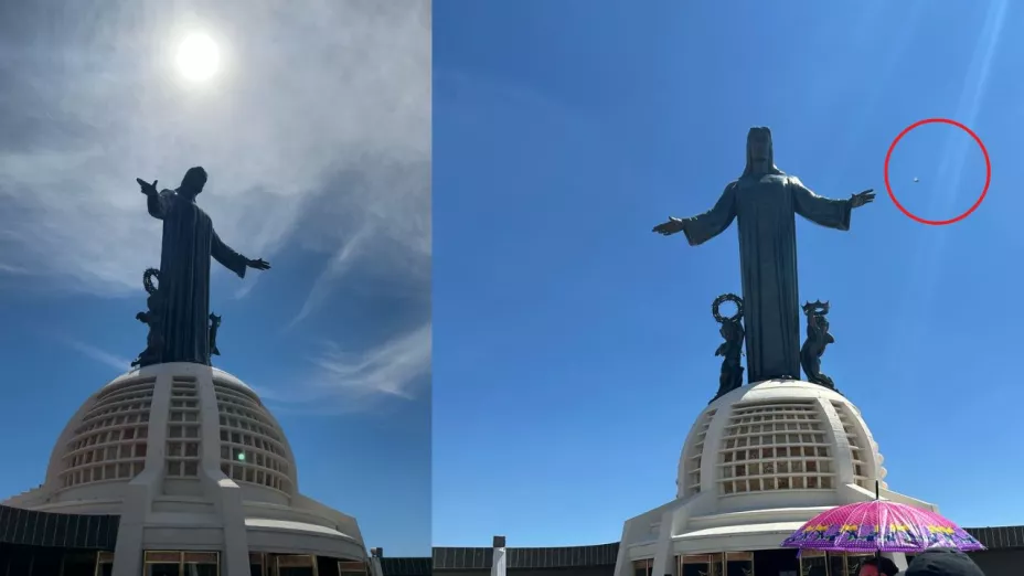 FOTOS: Captan supuesto OVNI en el Cerro del Cubilete en Silao, Guanajuato