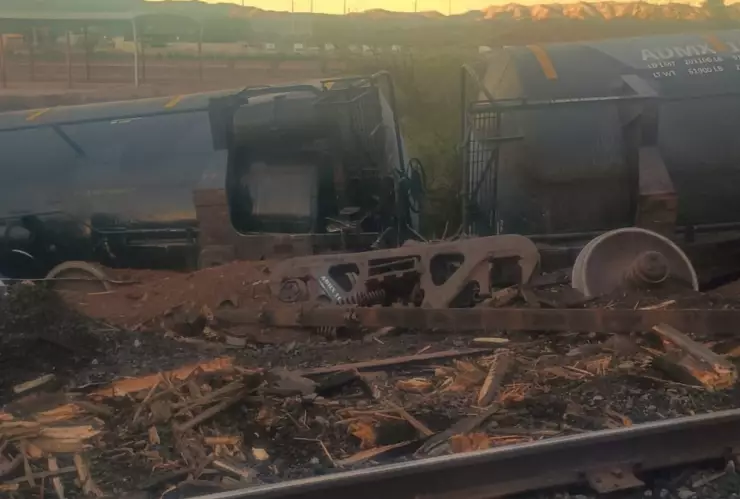 descarrila tren de carga en Nogales.png