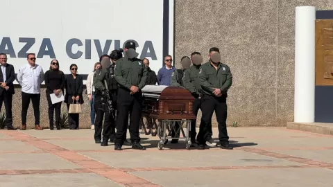 Despiden a policía de la FGE fallecido