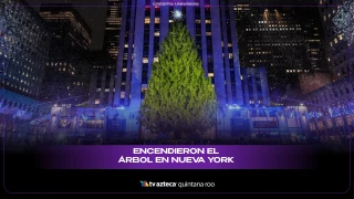 VIDEO: Encendieron el árbol en Nueva York