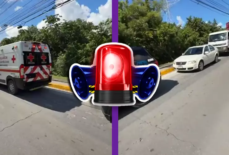 Hombre termina lesionado tras accidente en el Boulevard Playa del Carmen HOY 8 de noviembre de 2025.webp