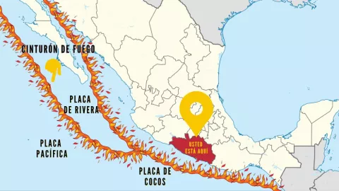 Guerrero dentro del Cinturón de Fuego