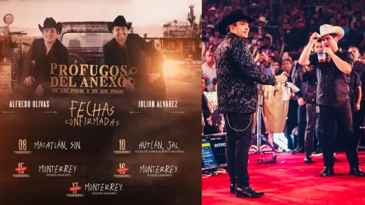 Confirman concierto de Julión Álvarez y Alfredo Olivas en Jalisco