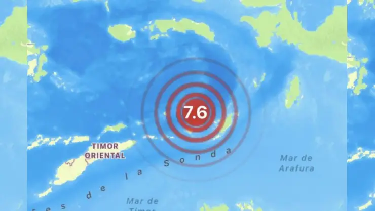 sismo indonesia 7.6 alerta de tsunami