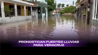 Prevén fuertes lluvias por Frente Frío 13 en Veracruz.