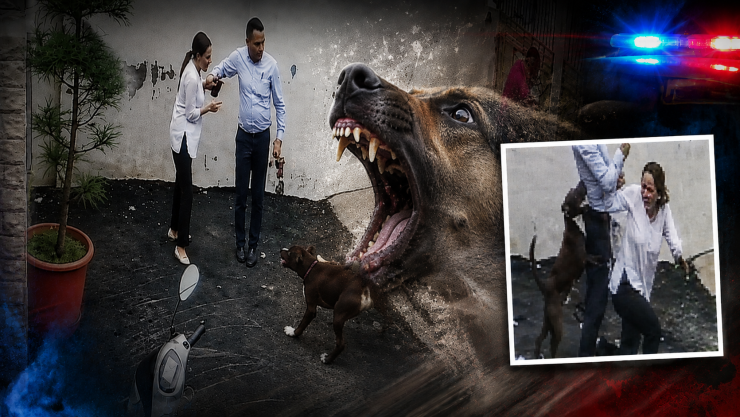Iban a conocer su posible casa y terminaron atacados por un pitbull