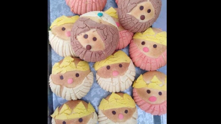 A través de sus redes sociales, la panadería “Karycar pan casero”, ubicada en Guadalajara, Jalisco, ofrece sus conchas con figura de los Reyes Magos.