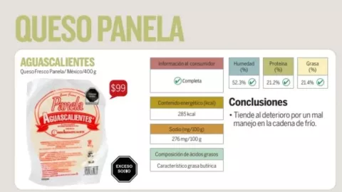 Aguascalientes es la mejor marca de queso panela del mercado