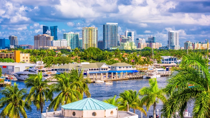 Paisaje de Fort Lauderdale en Florida