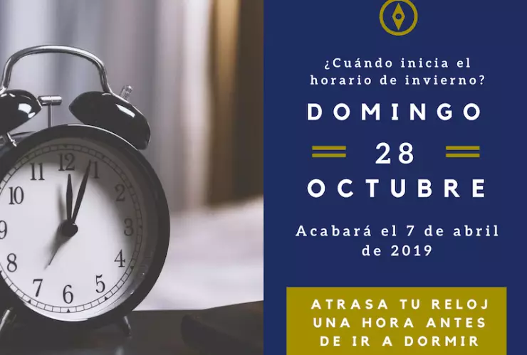 Cuándo inicia el horario de invierno y termina el de verano
