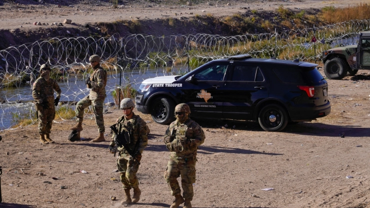 La Guardia Estatal en la frontera de Texas