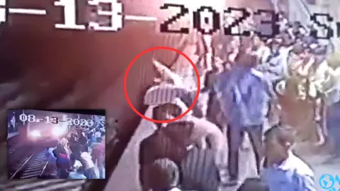 Hombre arrollado por tren