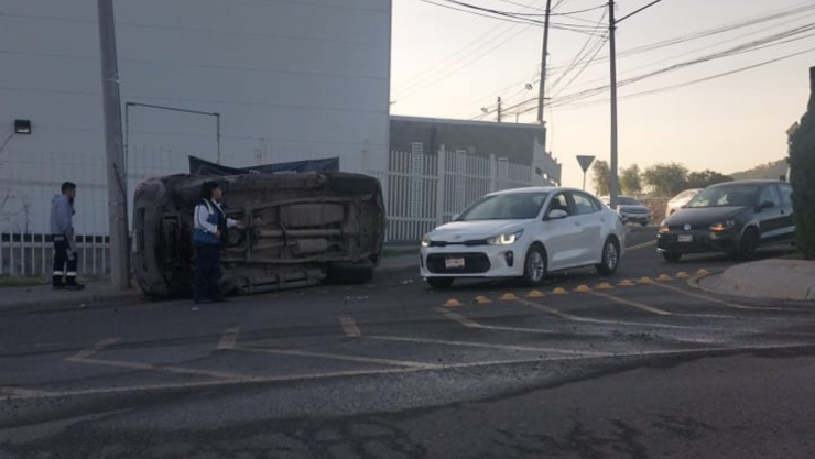 Accidente en el Parque Industrial Querétaro, carretera a Chichimequillas hoy 23 de julio 2026
