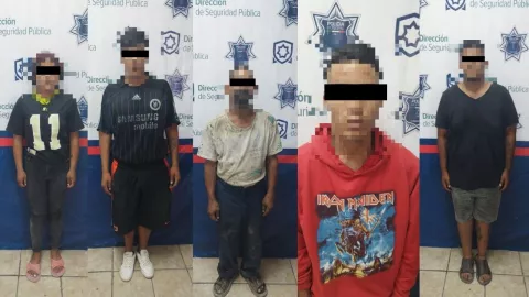 Torreón Detienen a cinco con arma blanca; podrían estar vinculados a robo en iglesia.jpg