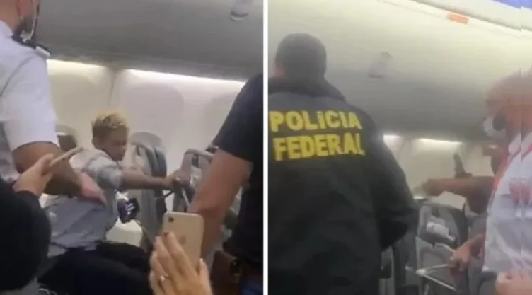 Pasajero asientos avión Brasil