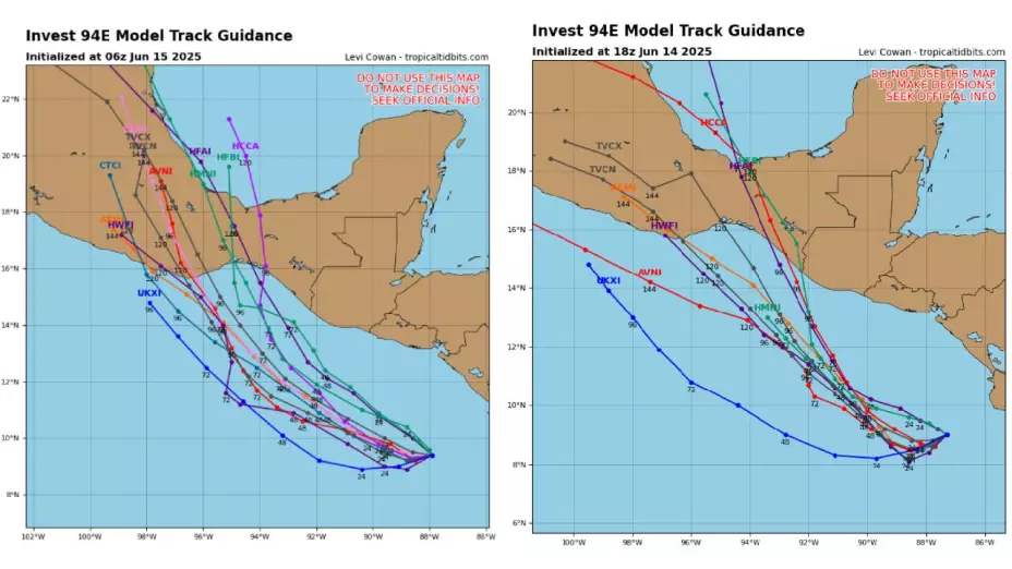 ¿El disturbio tropical 94E afectará Veracruz? Esto indican los modelos de pronóstico