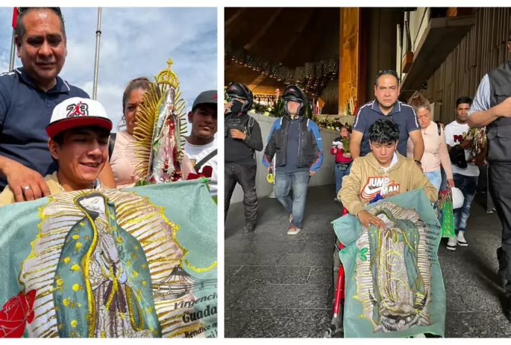 Joven que sobrevivió a quemaduras de tercer grado acude a la Basílica de Guadalupe a dar gracias