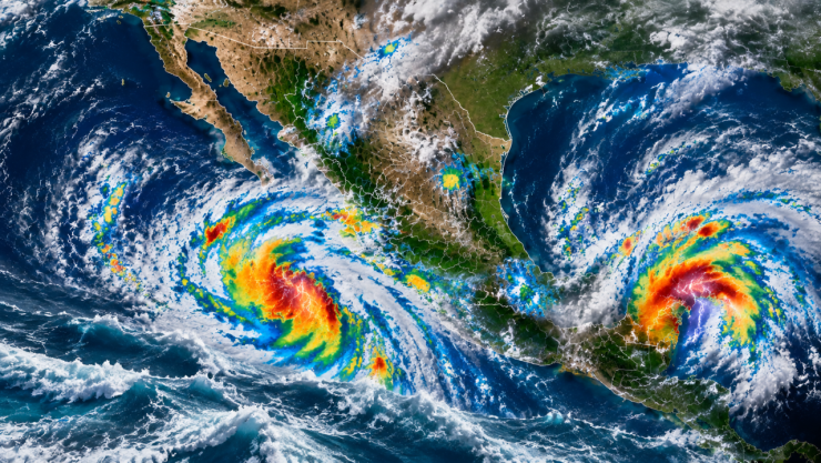 Ondas Tropicales 37 y 38 golpean a México: Protección Civil alerta a estos estados por lluvias intensas y mar de fondo