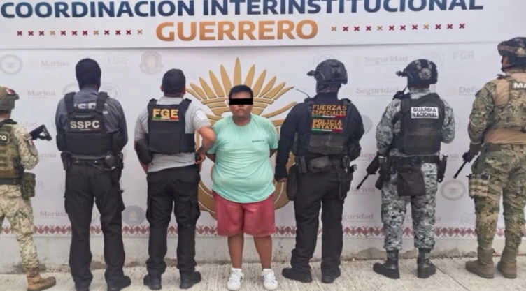 Detienen a “El Choco”, presunto jefe de plaza de “Los Rusos” en Acapulco, Guerrero, por homicidio calificado