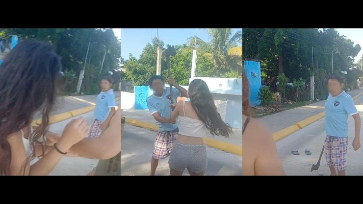 IMÁGENES FUERTES: Hombre con hacha se va contra madre e hija en la Ermita; así pedían AYUDA desesperadas