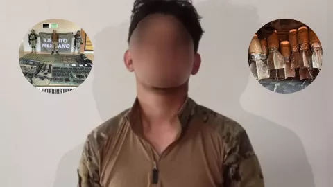 Detienen a un hombre y aseguran arsenal en Caminaguato, en Culiacá.jpg