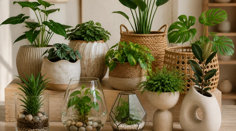 4 ideas fáciles y modernas para sustituir tus macetas comunes por opciones elegantes y con impacto visual para interiores