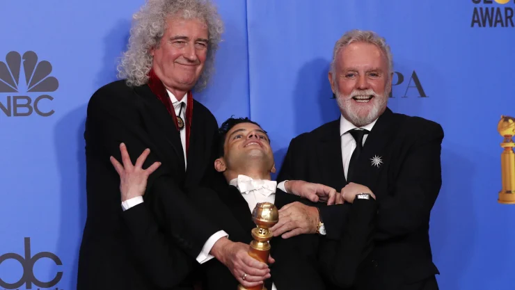 Actor Rami Malek en los globos de oro 2019