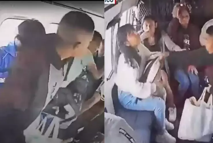 ¡SE BUSCAN! Asaltan a estudiantes de prepa a bordo de una combi en Edomex; suplicaron por sus libros | VIDEO