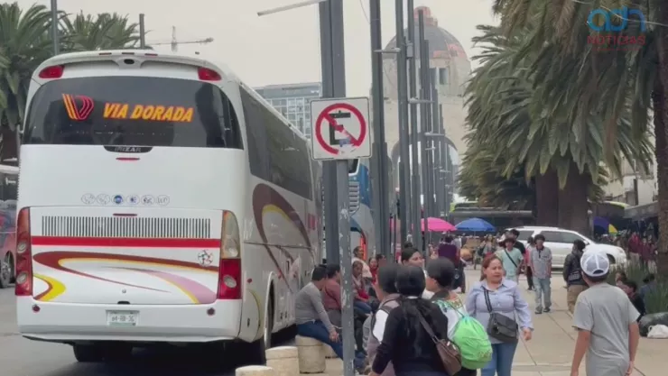 Los acarreados de Morena en el Zócalo