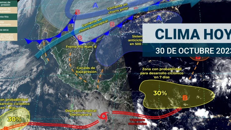Clima en México 30 de octubre de 2023, ¿qué se espera en el ambiente?