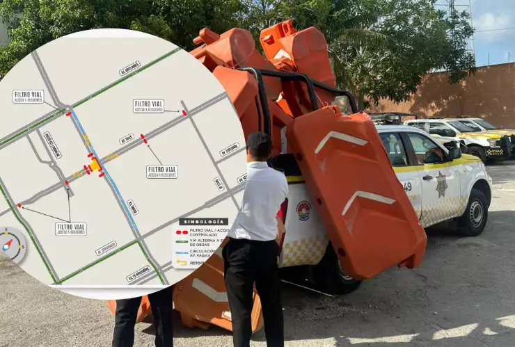 Cierre en avenida Kabah en Cancún hoy_ Conoce las vías alternas a usar por el dispositivo vial los próximos días.jpg