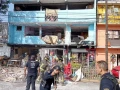 Hogar de la familia Frías después de una explosión.
