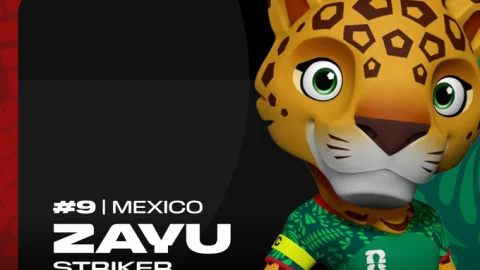Jaguar Zayu mascota México 2026
