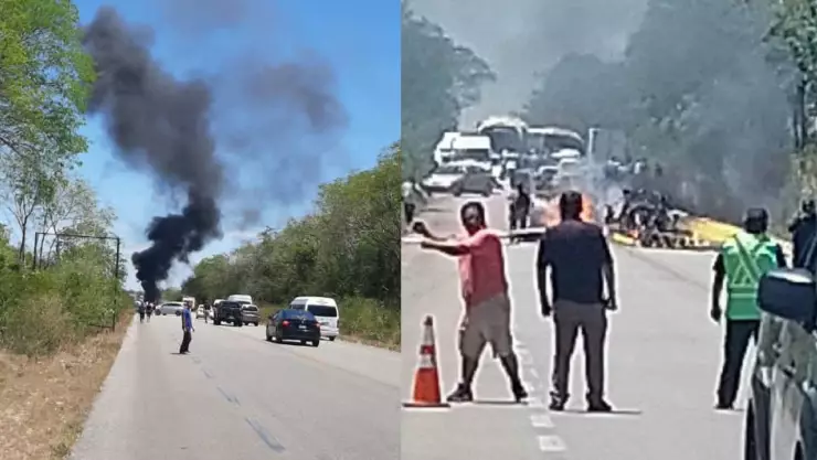 AL MOMENTO Reportan cierre en la carretera Kaua-Xcalacoop hoy 14 de abril de 2025