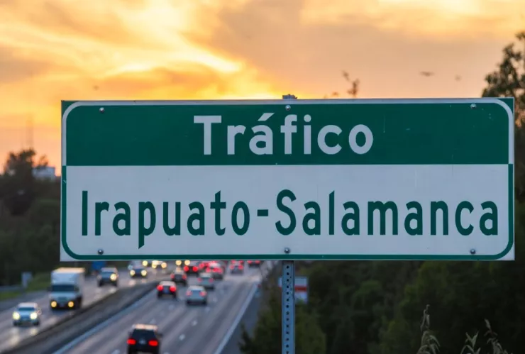 ¡CUIDADO TRÁFICO DETENIDO en este tramo carretero! Esta es la carga vehicular en la Irapuato-Salamanca hoy 24de enero.jpg