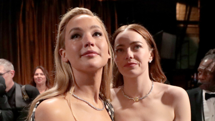 Emma Stone y Jennifer Lawrence