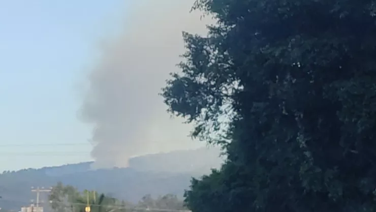 Incendio en la México-Cuernavaca
