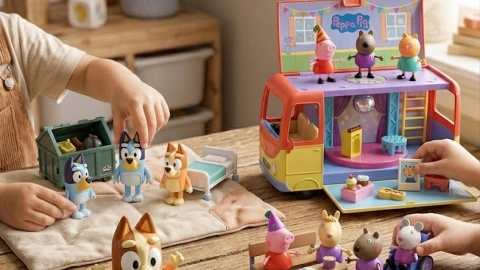 Bluey Peppa Pig confiar amigos