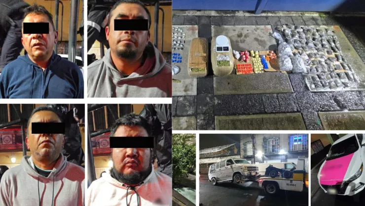 CDMX: Cae grupo de dealers en la Venustiano Carranza con droga en tres coches