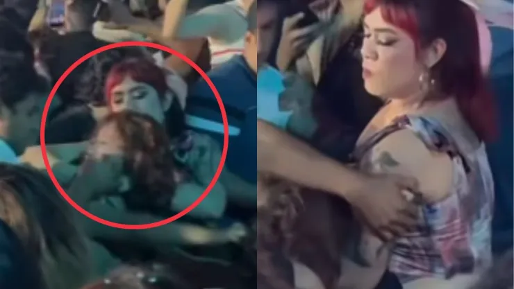 Captan brutal pelea en concierto de Yandel en Coatzacoalcos