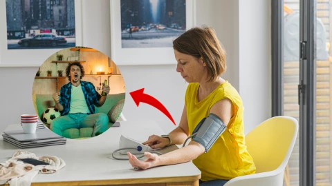 Ver futbol en ciertos contextos puede elevar tu presión arterial